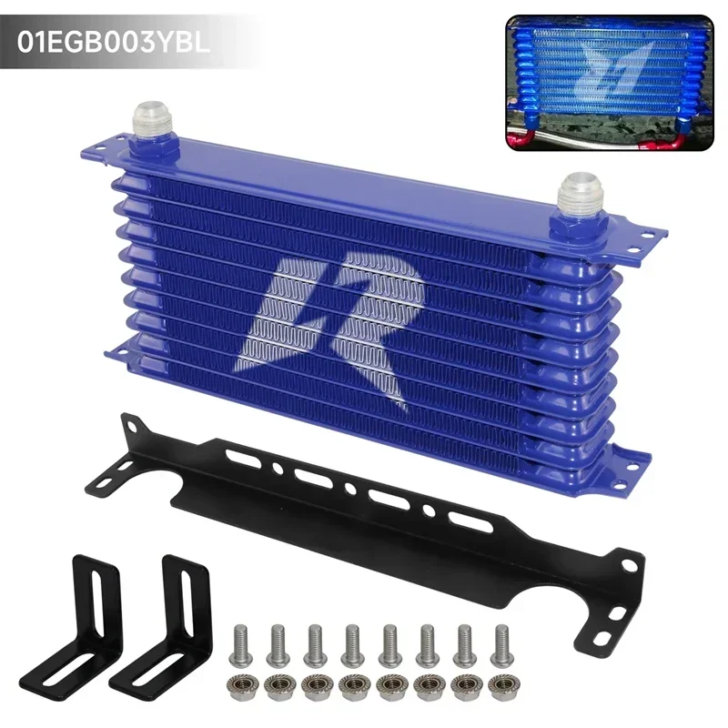 

AN10 10 рядный Алюминиевый масляный радиатор с монтажным кронштейном 262 мм комплект Trust Type 1/4 "-14 UNF Аксессуары для автомобилей черный/синий