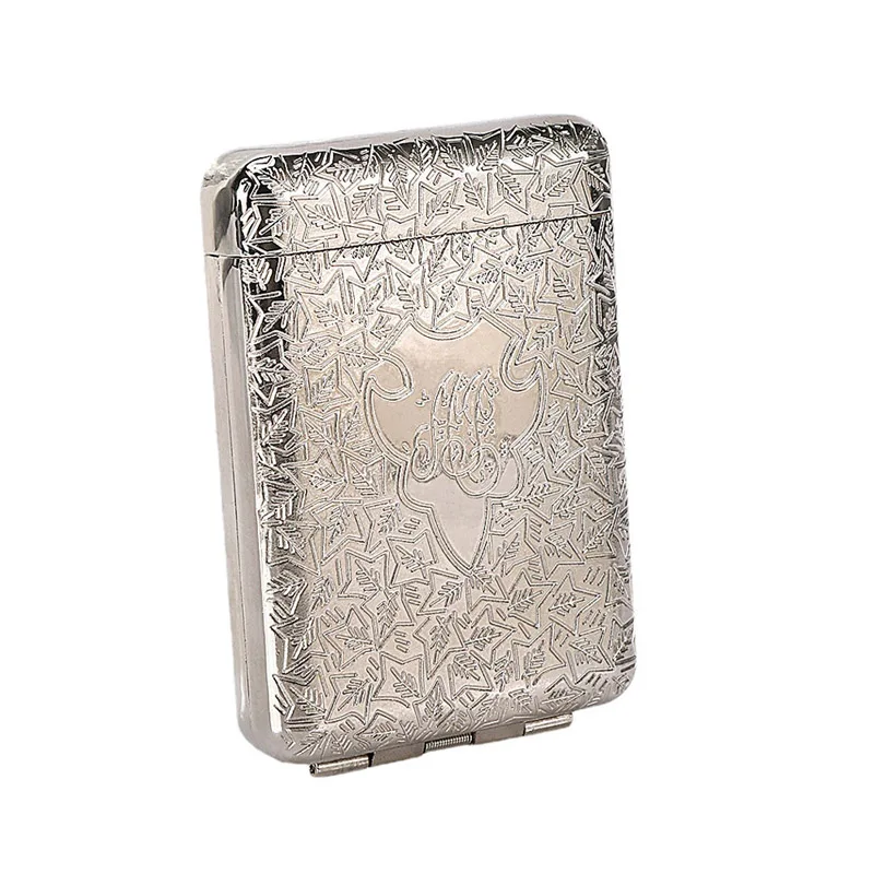 

Retro Carved Cigarette Case Box Container Cigarette Tobacco Case Box Cigarette Box Holder Pocket Cigarette Storage Case Box Gift