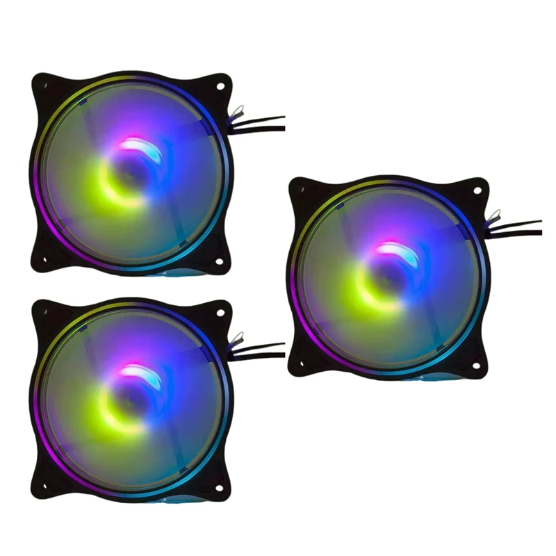 3 шт. кулеры для компьютера с RGB-подсветильник кой |
