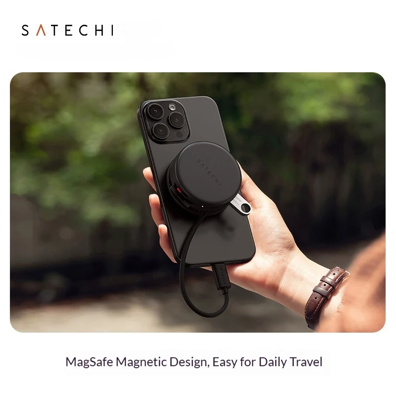 Фото Магнитная док-станция-хаб Satechi 7-в-1 для iPad и iPhone, совместимая с портом Type-C MacBook Pro/Air №5