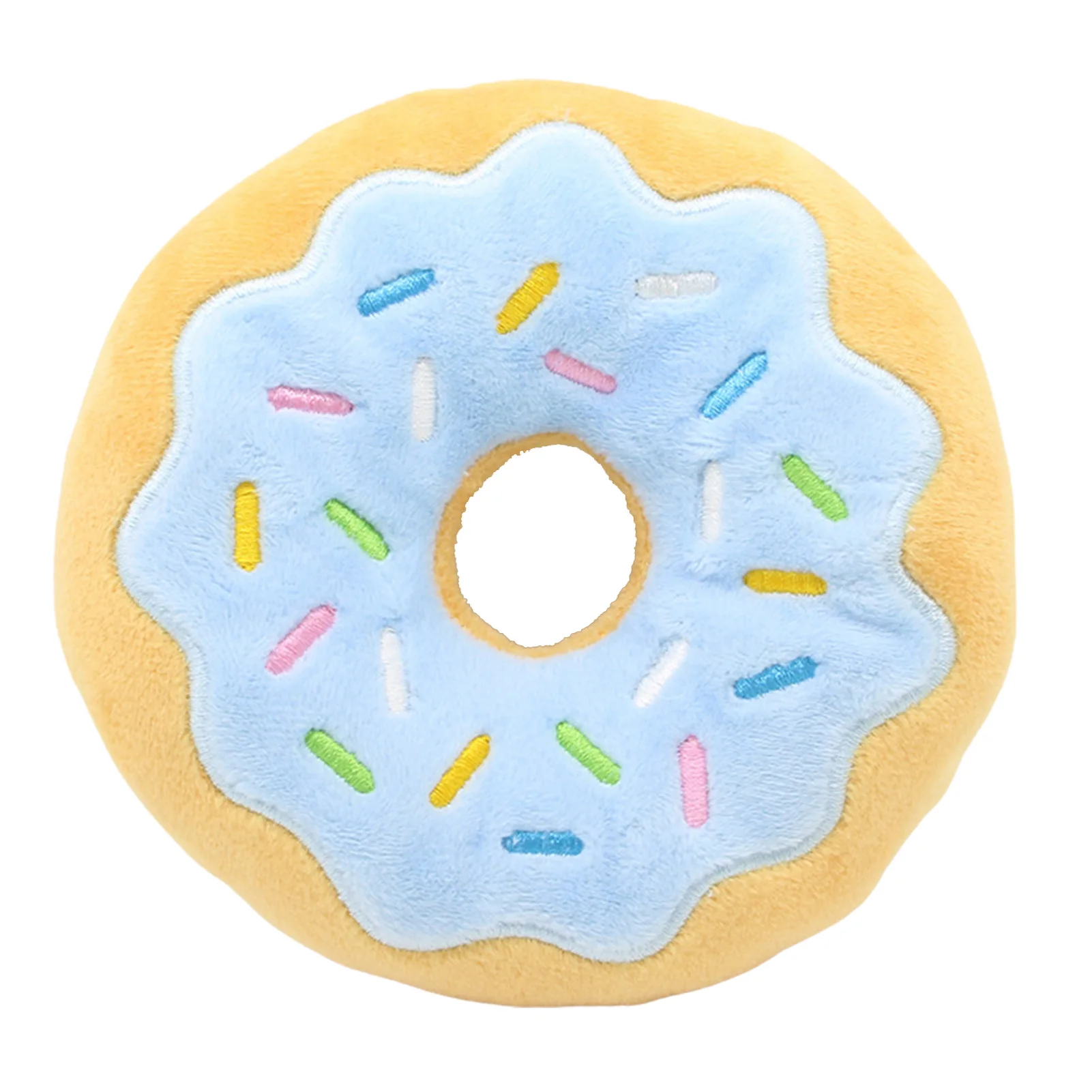

Donut Plush Squeaky Dog Toy Squeak Plush Toys For Dogs Puppies Doughnut Food Toy Donut Soft Squeaky Puppy Dog Toy Dog Chew