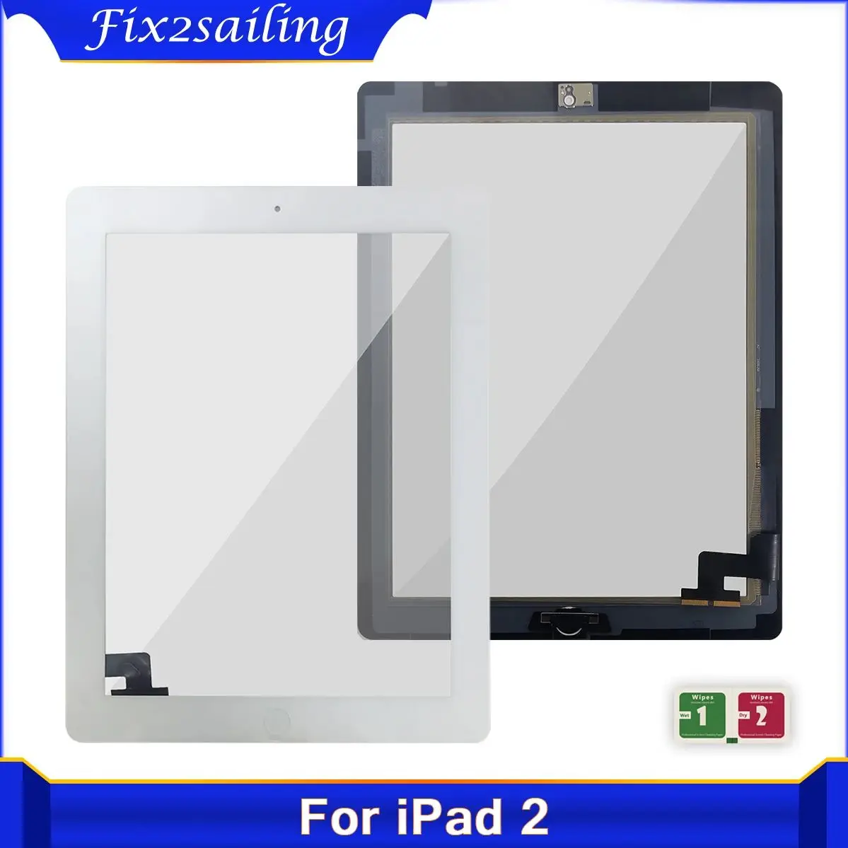 9 7-дюймовый Емкостный Сенсорный Экран Для Ipad 2 A1395 A1396 A1397 С Дигитайзером Переднее