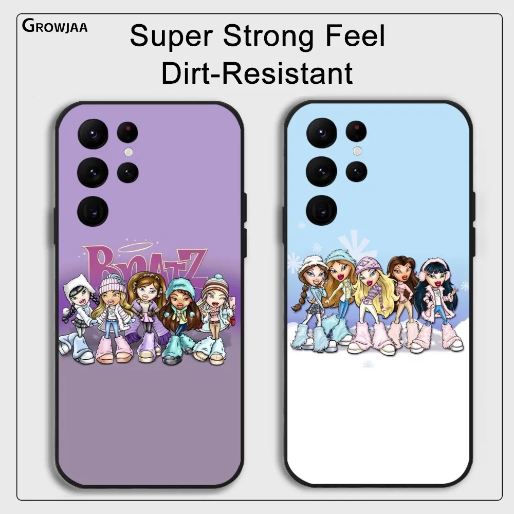Cute Fashion D-Doll B-BratZ Phone Case For Samsung Galaxy S25 S24 S22 S23 Ultra S21 S20 Plus 5G Protective Silicone Funda