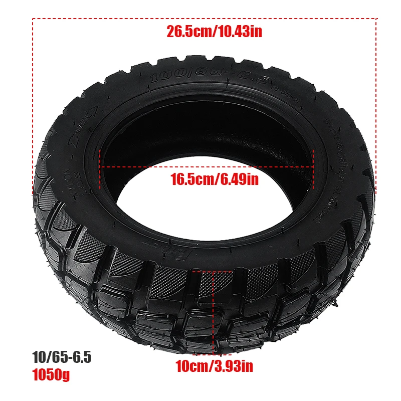 100/65-6 5 бескамерная шина для электроскутера Dualtron 11 дюймов 90/65-6 расширенные