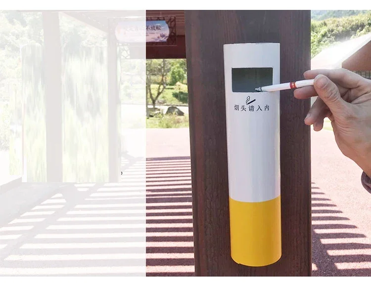 Настенная пепельница из нержавеющей стали Бездымная уличная ветрозащитный