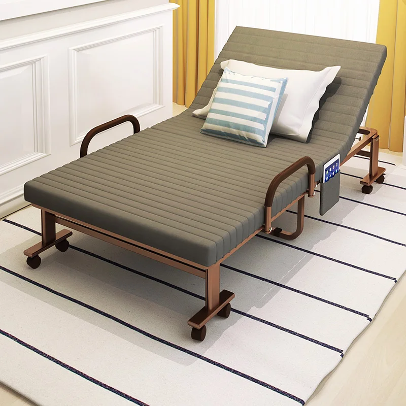 

Garden Cheap Metal Bed Nordic Adults Loft Space Saving Day Bed Frame Living Room Cama Dobravel Portatil Furnitures For Bedroom
