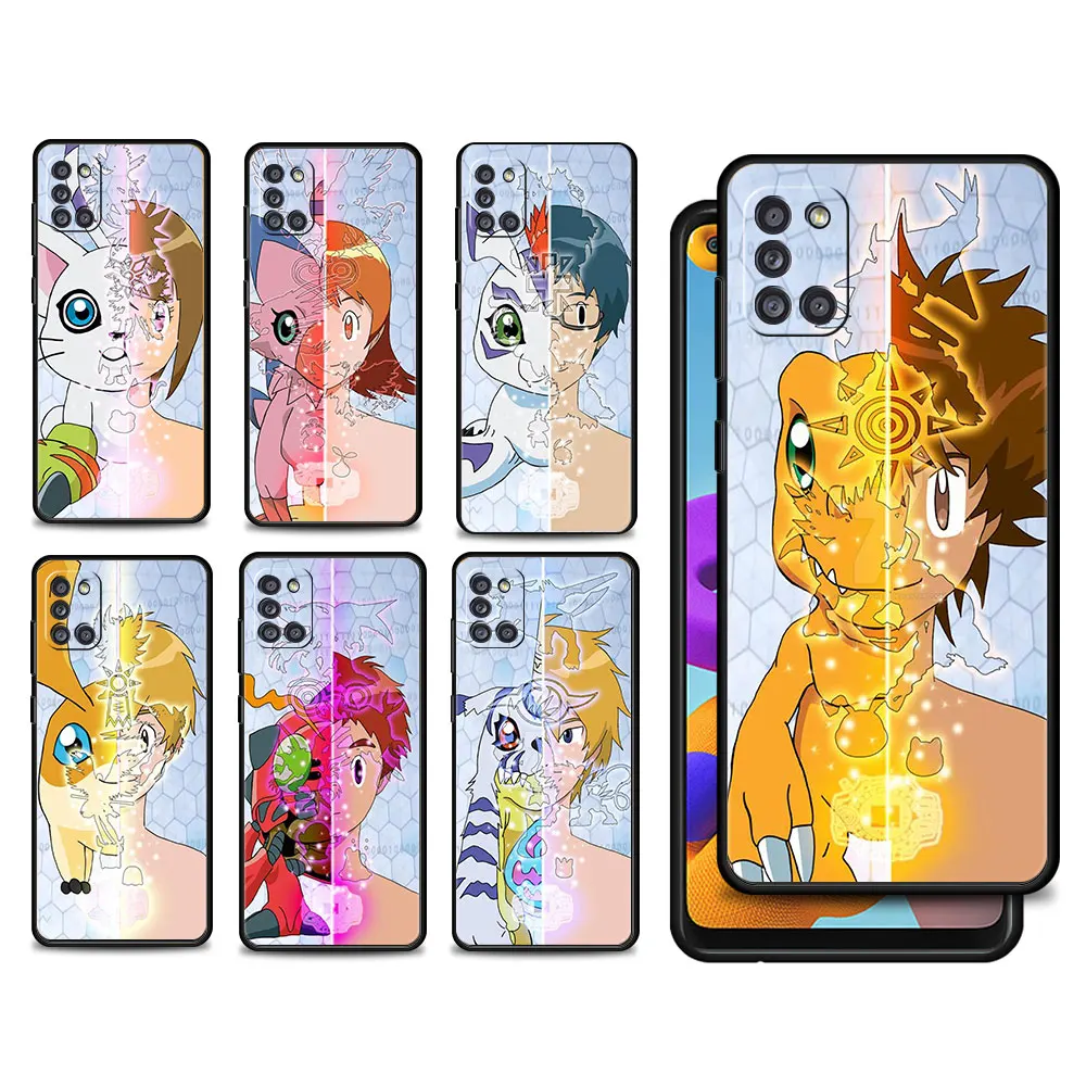 

Digimon Adventure Art Family Phone Coque Cellphone Armor For Samsung A71 A52 A51 A02s A32 4G A72 A41 A12 A31 A21s A52s 5G A53