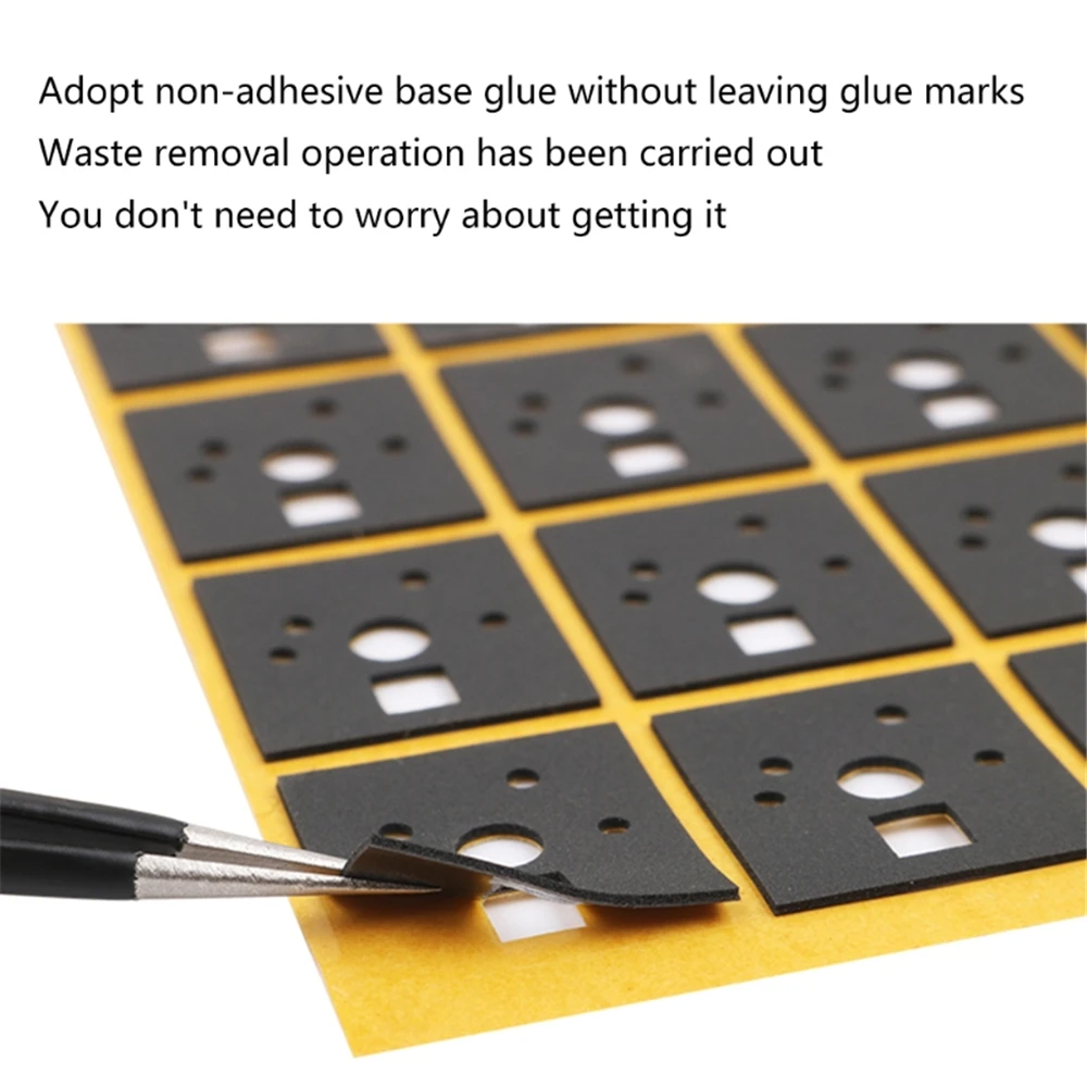 120 Pieces Mechanical Keyboard Switch Sticker Noise Dampener Foam Sound Reduction Insulation Film for Stabilizer |
