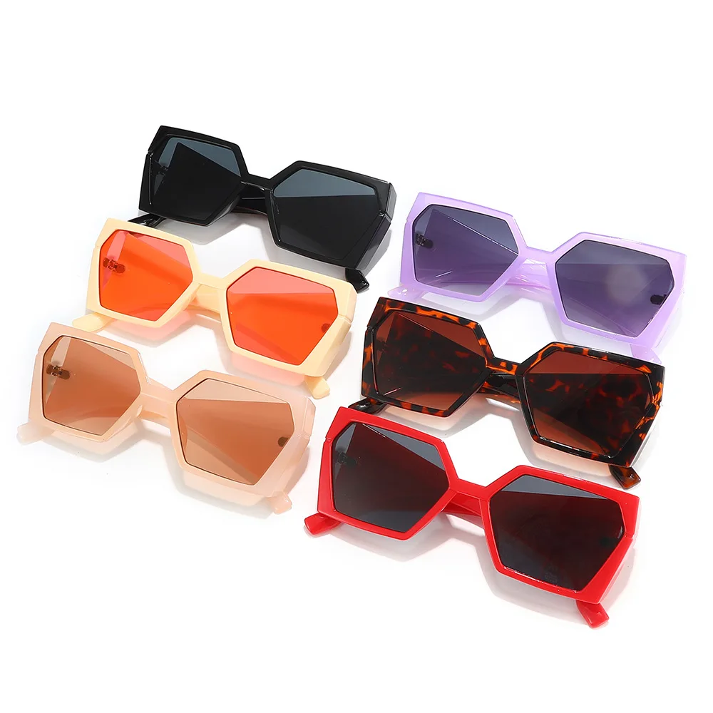 Новые персонализированные прямоугольные солнцезащитные очки с широкими