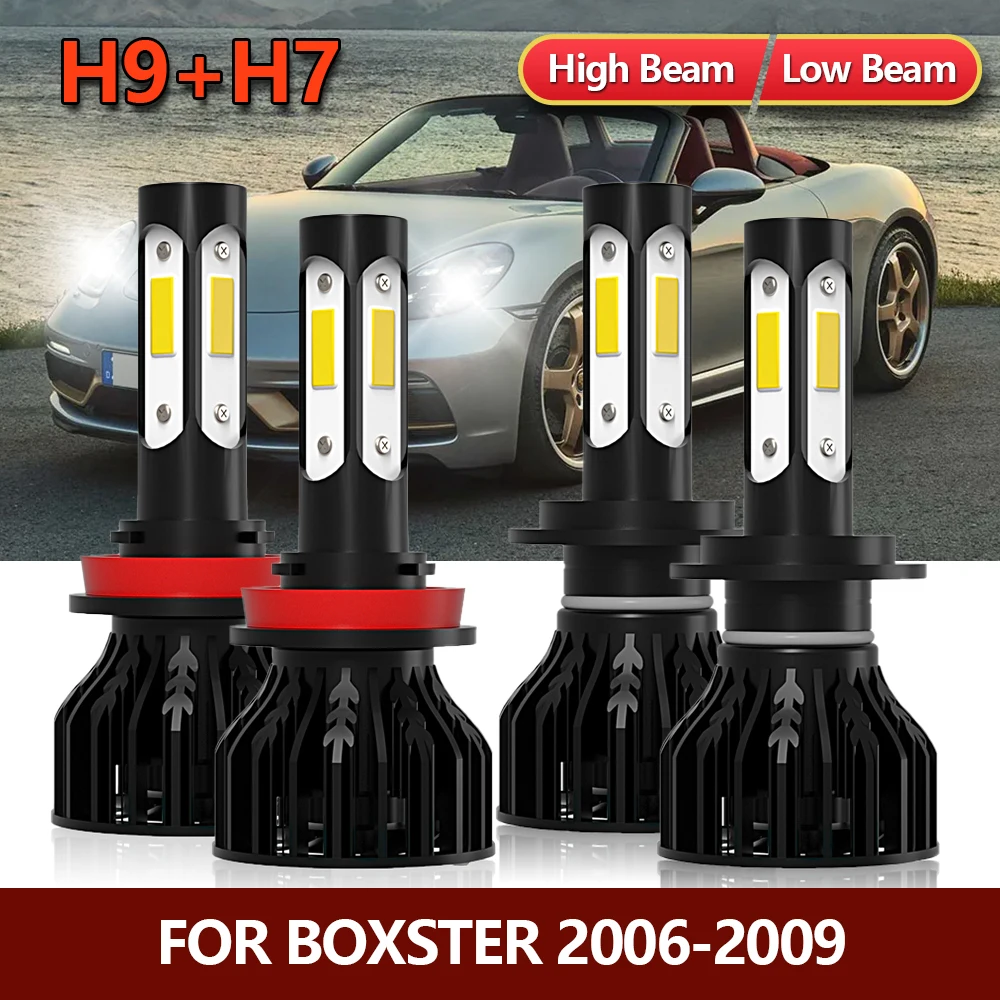 

4 светодиодный т., Автомобильные светодиодные лампы H7 H9 2006 2007 2008 2009