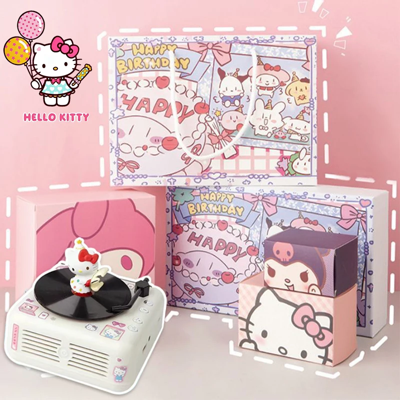 

Hello Kitty Bluetooth Speaker Mini Kawaii Radio Cartoon Ornaments Household Products Desktop Decor Creative Accessories Gifts