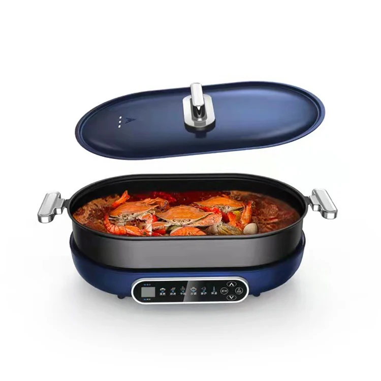 

Wholesale High Quality Plastic Food Grade Non Stick Coating Blue Cooking Pots