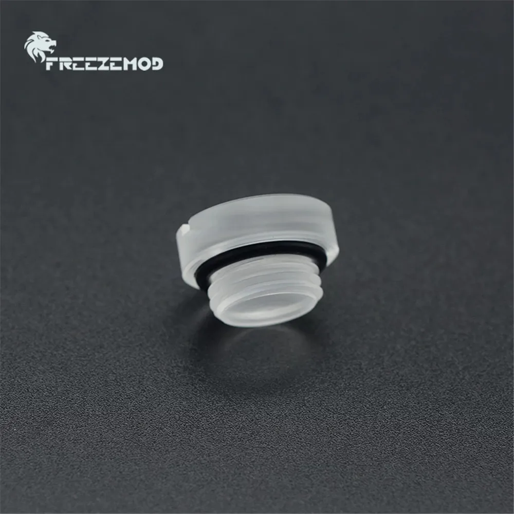 

2pcs FREEZEMOD G1/4 Water Plug Acrylic Transparent Water Stop Lock Seal Type Hand Twisting Water Cooling Fitting MOD PC HDT-PM1