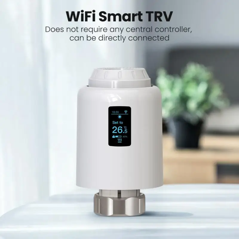 Tuya Zigbee Thermostat Smart Thermostatic Head Radiator Valve Actuator Heating Temperature Controller Alexa Home Control