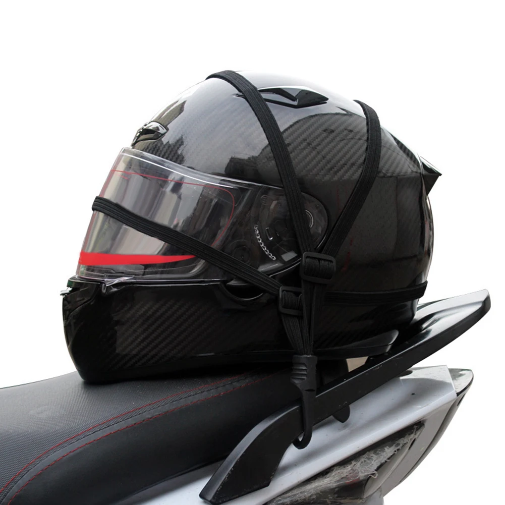 

Универсальный эластичный ремешок для багажа на мотоцикле, сетчатый держатель, крючок и пряжка для велосипедов, электрических велосипедов, мотоциклов