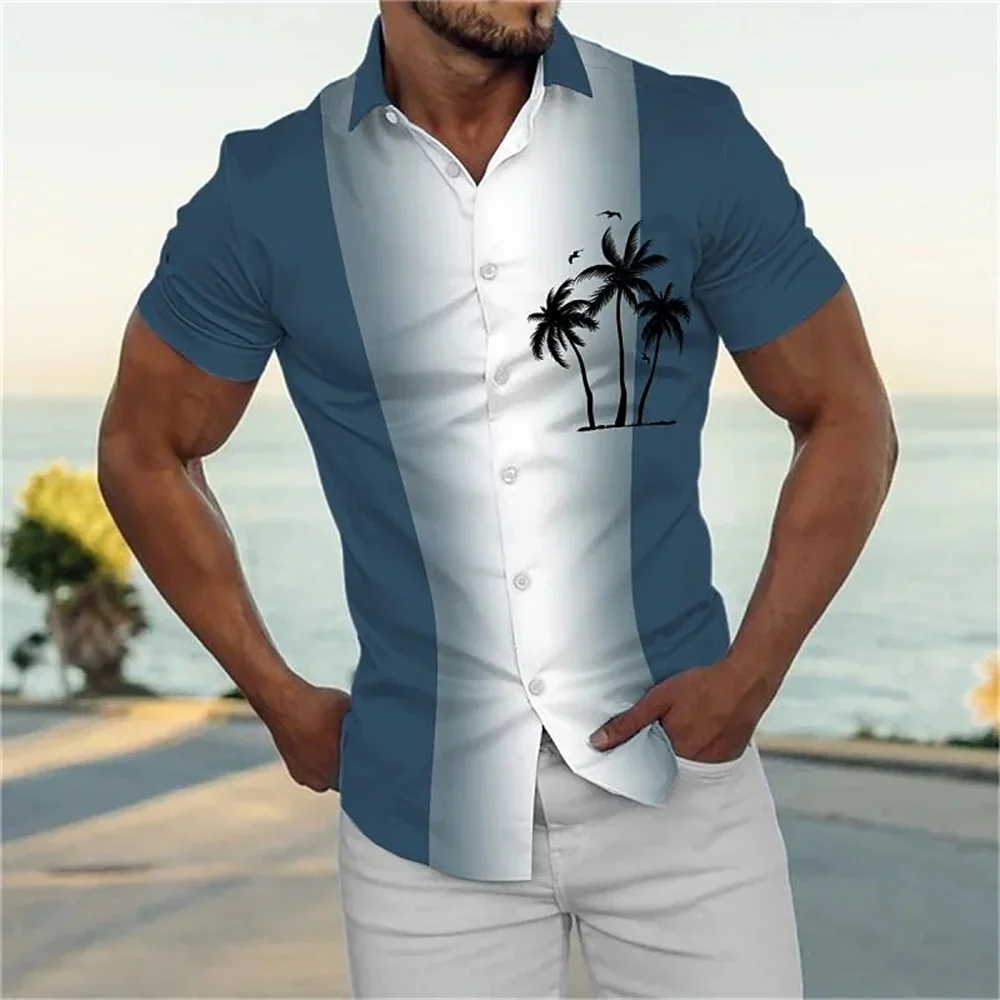 

Hawaiian short-sleeved men's and women's shirts, 3d digital print plus-size casual shirts, vintage summer streetwear, 2023
