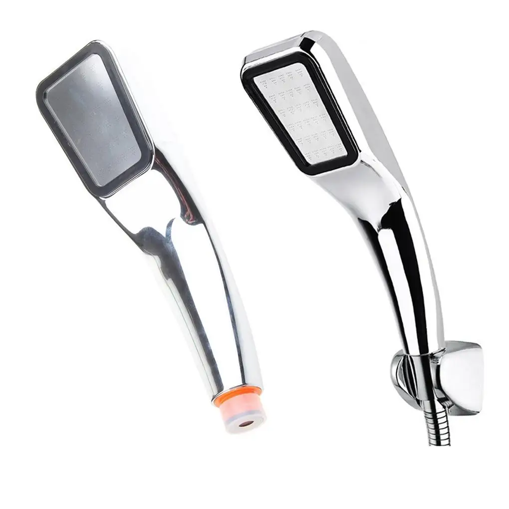 

300 Tiny Holes Pressure Water Booster Saving Square Shower Head Handheld ABS Bathing Sprayer Bathroom Hand Shower New