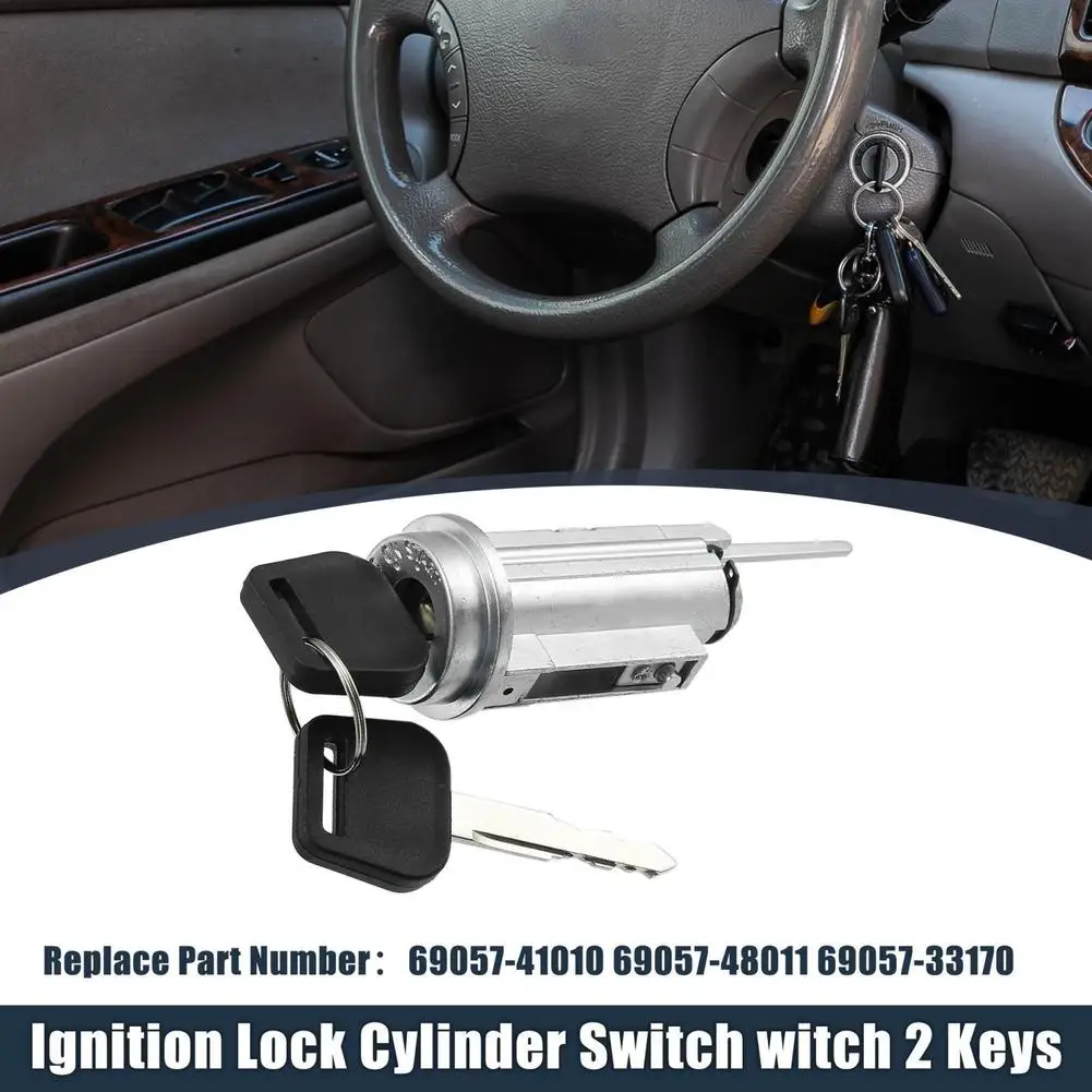 

Car Ignition Switch Lock Cylinder With Keys 69057-33170 69057-41010 69057-48011 Compatible For Solara Se