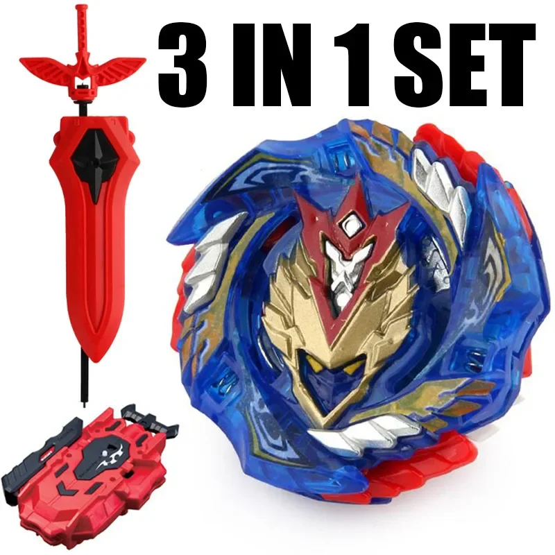 Фото Набор для начинающих B-X TOUPIE BURST BEYBLADE Spinning Top Geist Fafnir Burst с пусковым устройством B-122 и новым пусковым устройством Sword LR №5