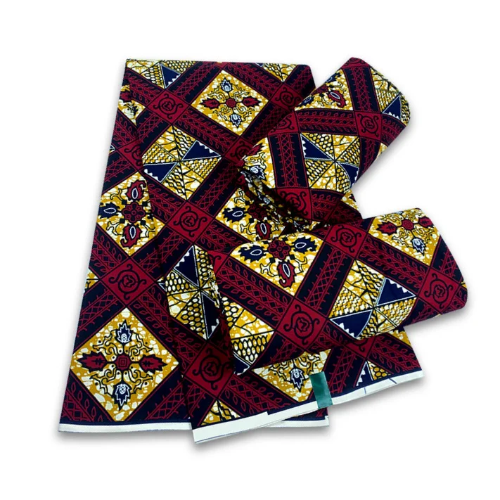 

African Real Wax Print Fabric 6 Yards Cotton Fabric Ankara Nigeria Ghana Real Tissue Wax For Patchwork Sewing African Fabric