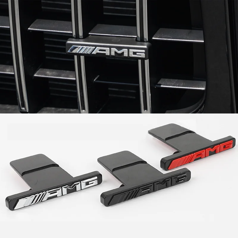 Значок на переднюю решетку автомобиля ABS, эмблема на решетку радиатора, наклейка для Mercedes Benz AMG W212 W213 W202 W211 W176 W210 W205 GlA GlC ClS, аксессуары