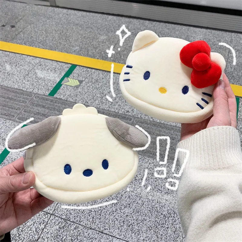 

Sanrio креативный плюшевый кошелек Hello Kitty большой емкости My Melody Pacha мягкая плюшевая собака кошелек игрушки искусственная кукла подарок