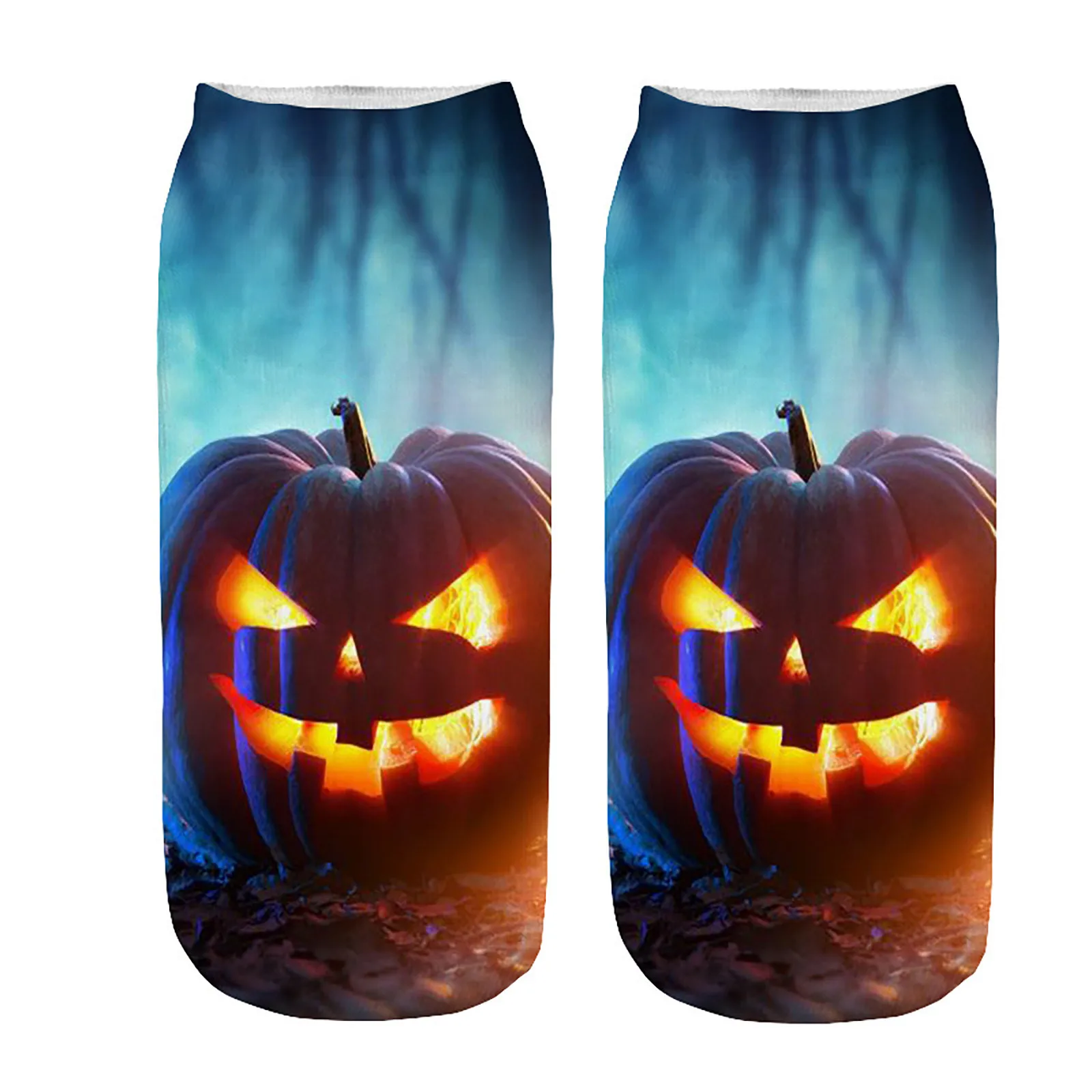 

Носки унисекс Женские до колена, Повседневные Вечерние высокие черные спортивные, с тыквой, 12 шт.