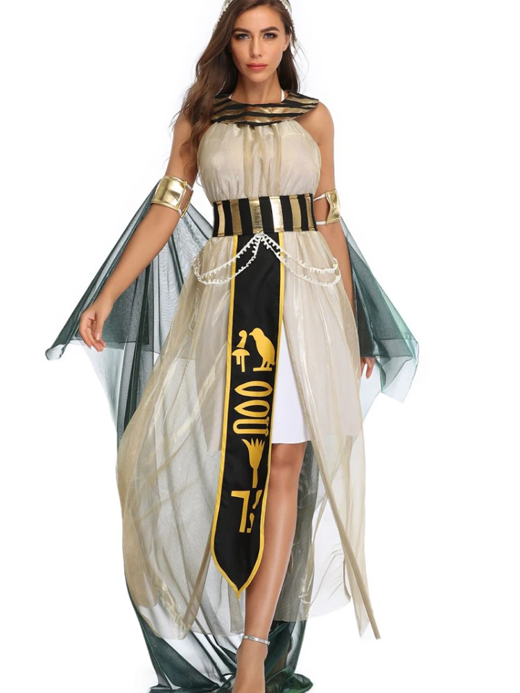 

Halloween Costumes Ancient Egypt Egyptian Greek Male God Cosplay Costume Ancient Greek Female Beauty Queen Robe Cosplay Clothing
