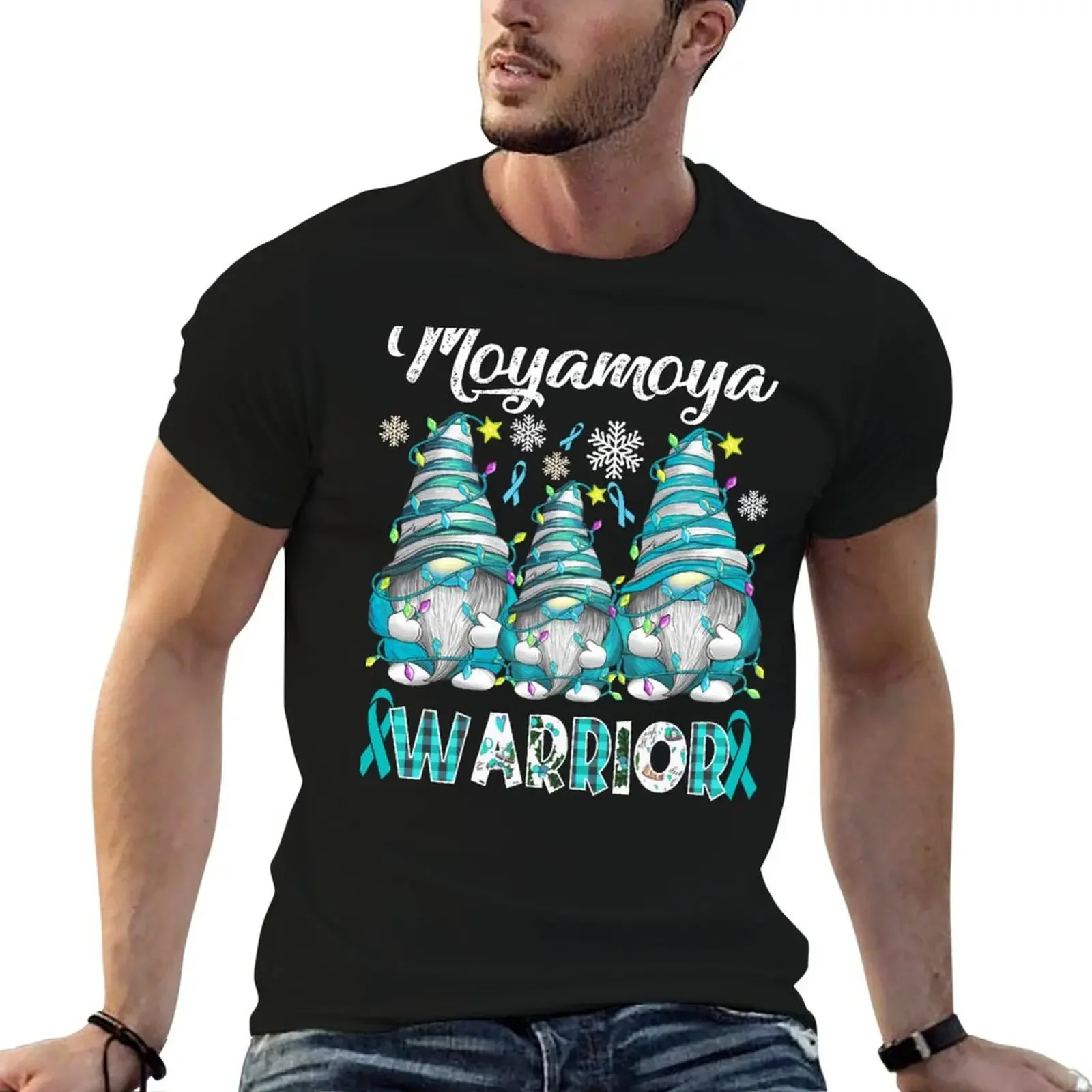 Фото Moyamoya воин, гномы, для мужчин, женщин и детей, футболка с аниме, вещи для мальчиков, белые футболки для мужчин, хлопок №1