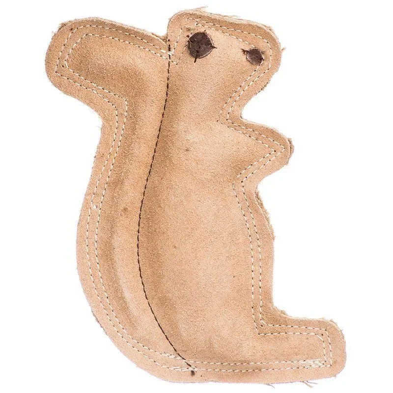 

JMT Fused Leather Squirrel Dog Toy