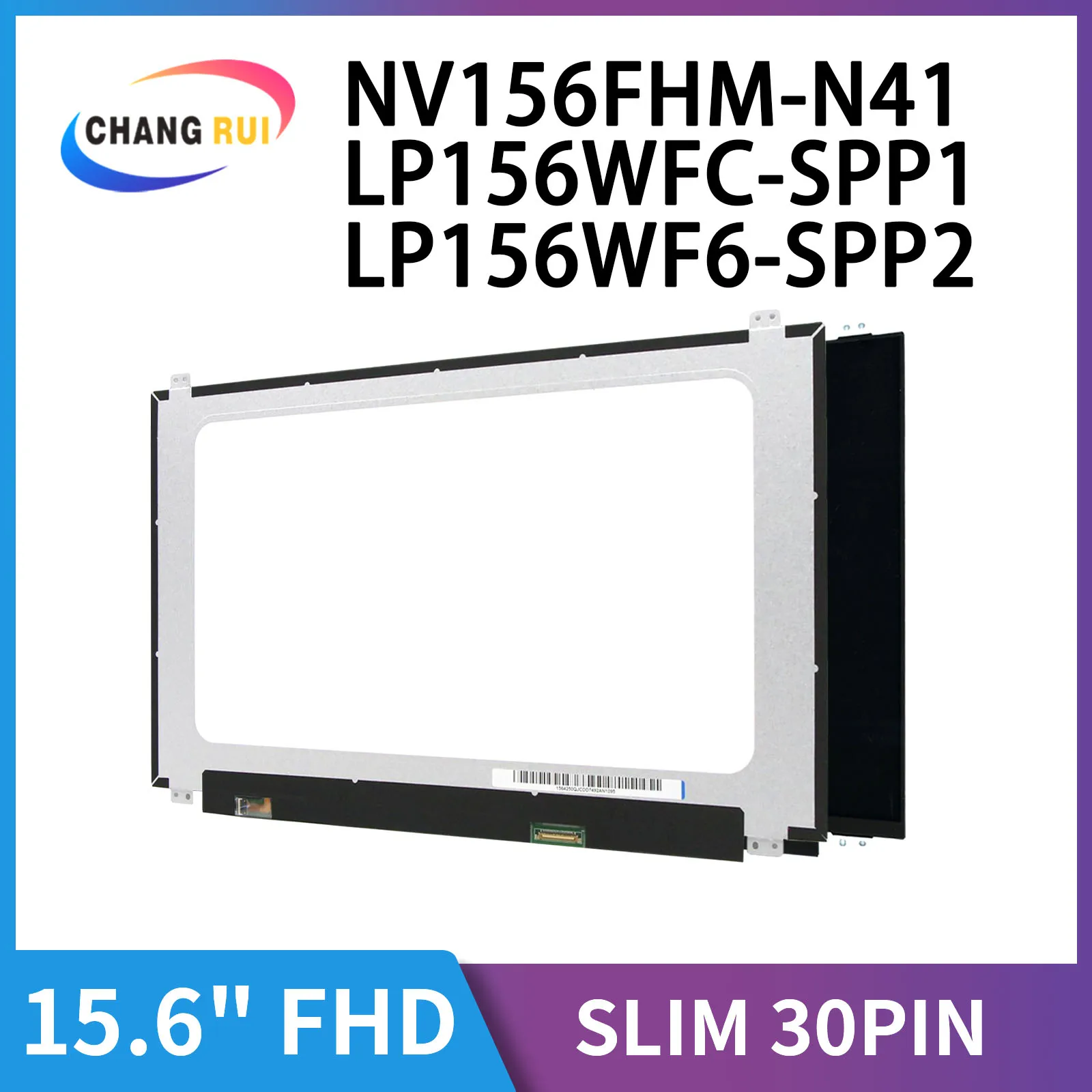 

CRO NV156FHM-N41 LP156WFC-SPP1 LP156WF6-SPP2 15.6inch Laptop 1920*1080 EDP 30 Pin Model IPS Screen For Dell Inspiron 5570 5575