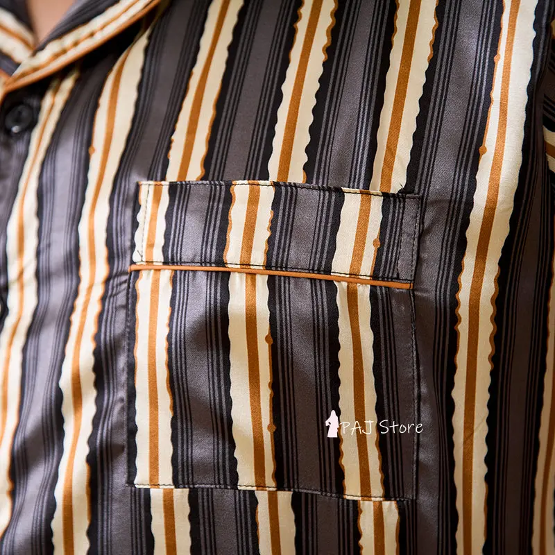 Pajamas Mans Silk  Plus Size man Pajama set 7XL Sleepwear Short Sleeved Homewear Leisure Nightwear Loyal Pjs Men Home Clothing