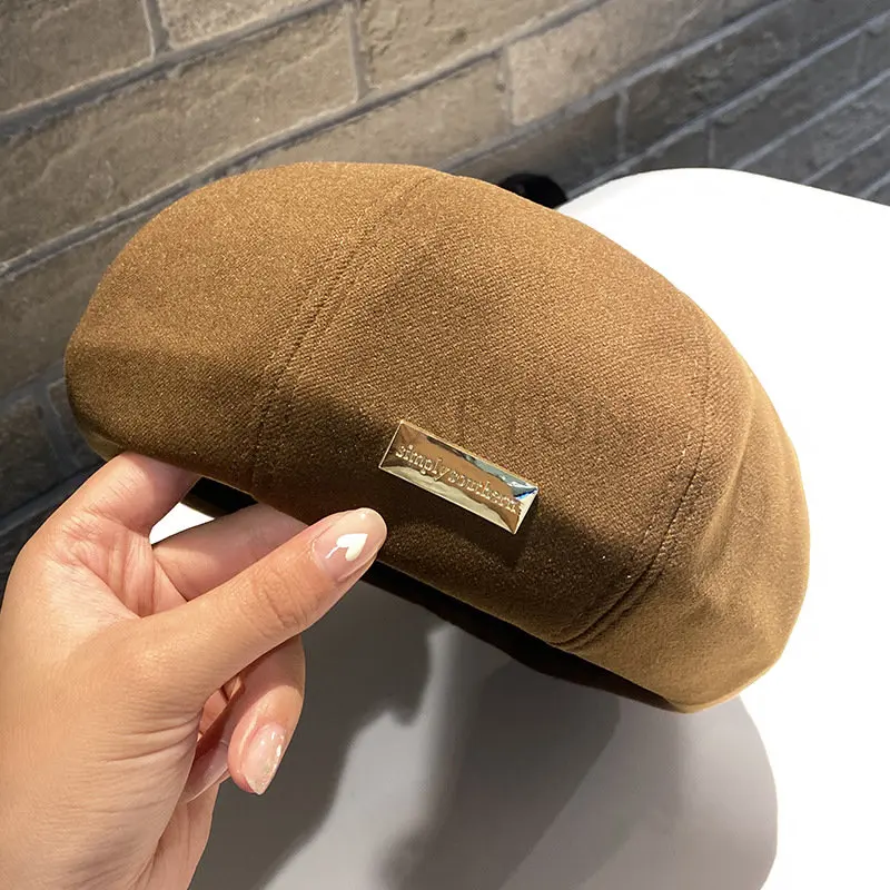 

Fashionable Comfortable Breathable Beret Cotton Octagonal Hat Female Korean Current Painter Hat Newly Launched Casual LUXXETON