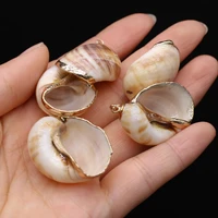 wholesale natural conch pendants reiki heal sea shell bohemian charms for jewelry making diy women necklace earrings gifts
