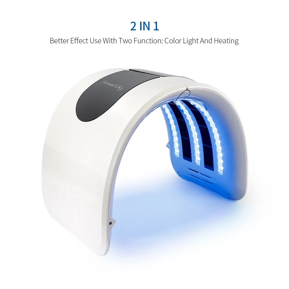 Foldable 7 Colors PDT Phototherapy Mask Heating Body Salon Beauty Device Skin Rejuvenation Acne Removal Lighten Spots Brighten