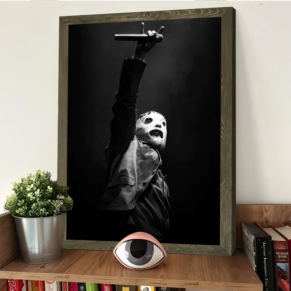 Фото Постер с изображением Кори Тейлора из Slipknot, на заказ, для печати, на холсте, для современного домашнего декора, украшение для стен №4