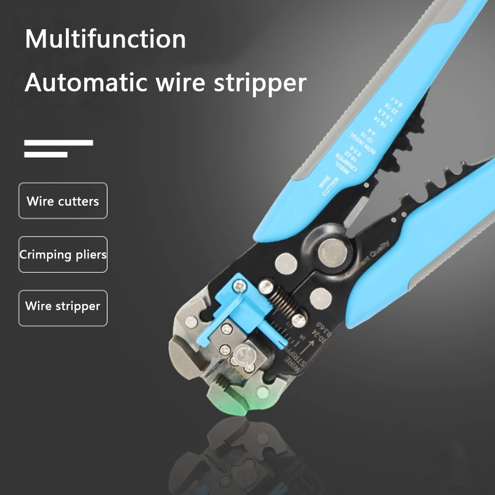 

New Crimper Cable Cutter Automatic Wire Stripper Multifunctional Stripping Tools Crimping Pliers Terminal 0.2-6.0mm New Tool
