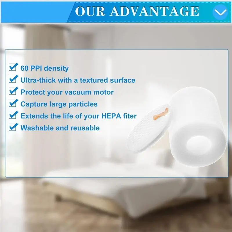 Сменные предмоторные фильтры ABYN-Filter Cotton для роботов-пылесосов Shark AI RV2310, RV2310AE, AV2501S, AV2501AE, RV2502AE (art.: 3920dbe5edfdb) - 3920dbe5edfdb