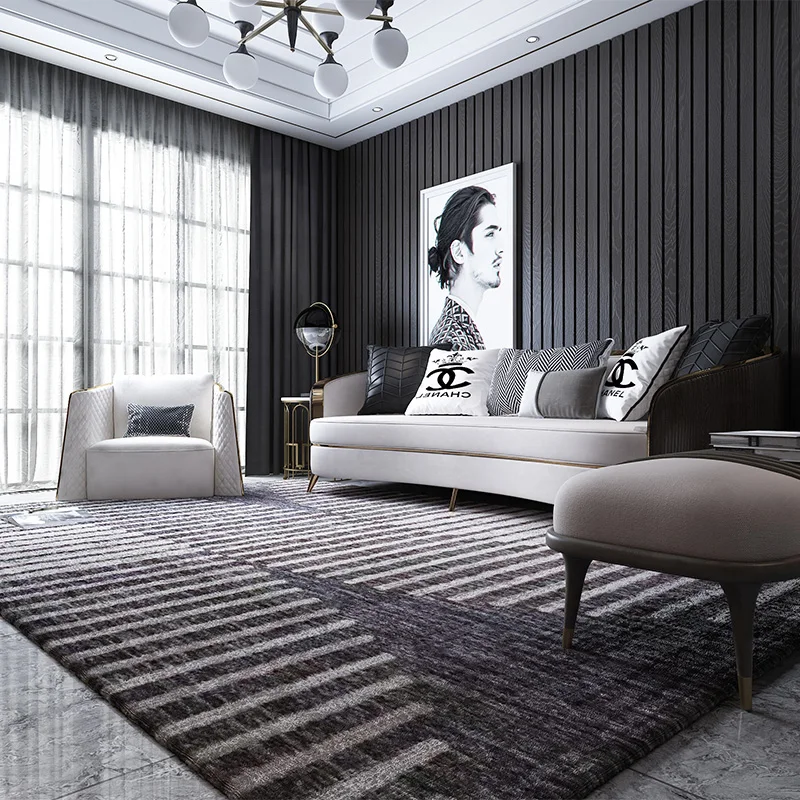 

Modern light luxury carpet living room tea table carpet sofa waterproof household easy to take care carpets for living room