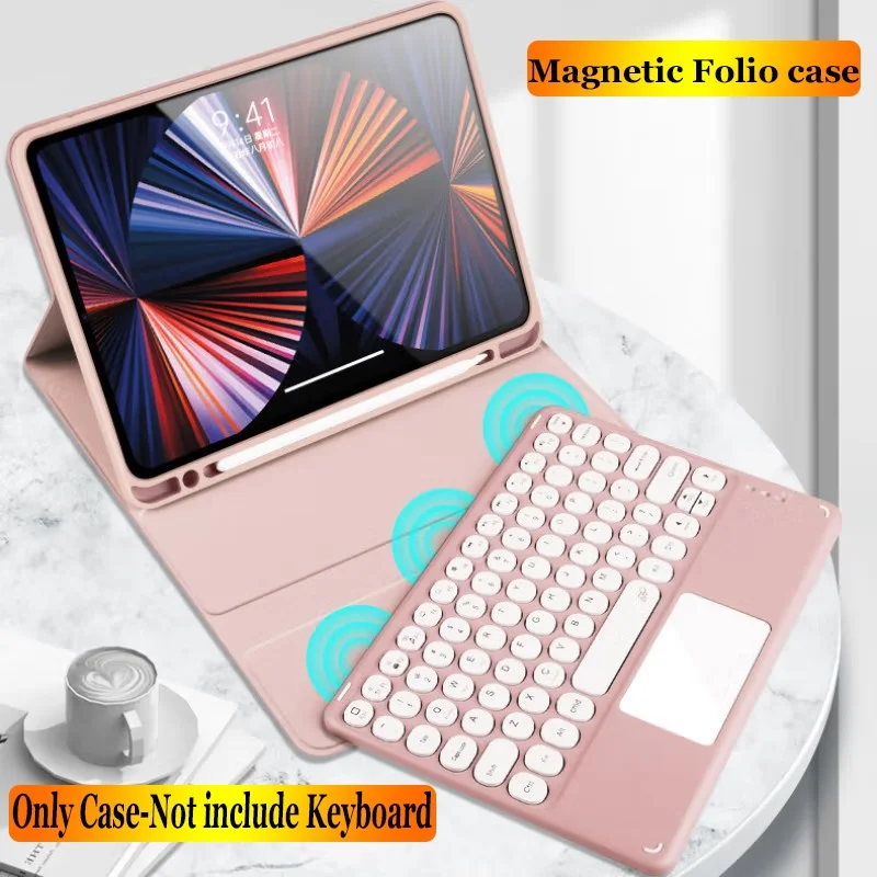 

Magnetic Keyboard Slim Case for IPad Pro 12.9 Inch 2022 6th Pro 12.9 2021 2020 2018 New Material Design Full Protective Case