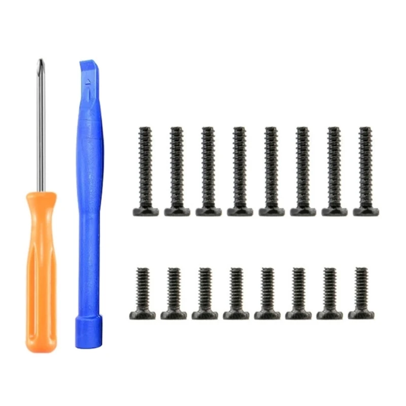 

Game Console Back Cover Rear Housing Screws Kit for SteamDeck Repairing Parts with Screwdriver Prybar Game Accessories