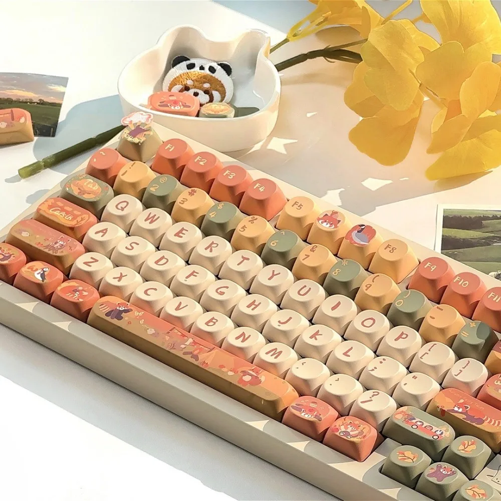 Маленький полный набор клавиш с животными и лесными тематиками PBT SO/MOA (наклонная