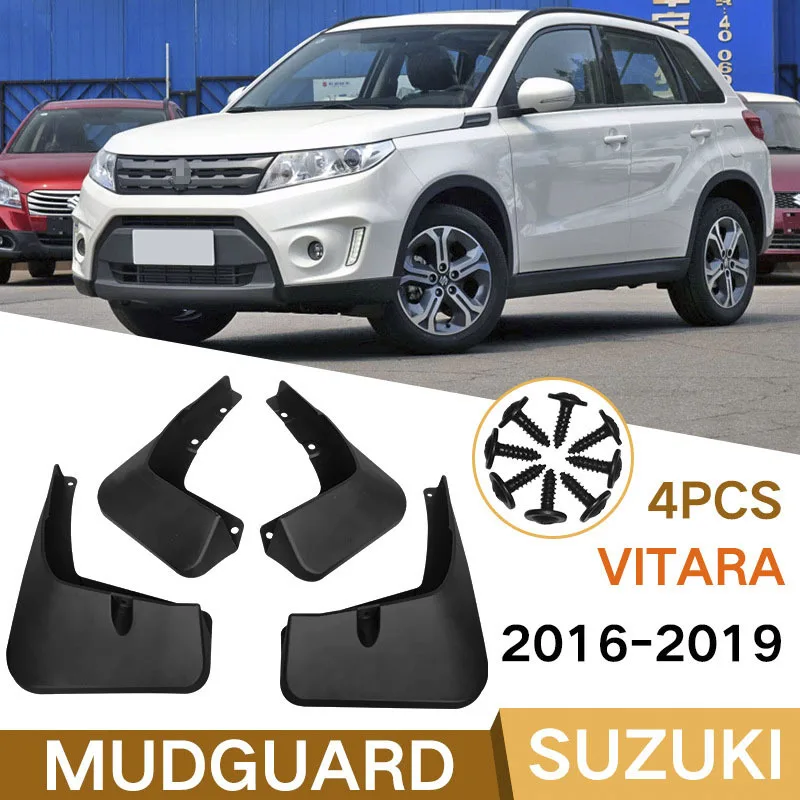 Фото Подходит для автомобильных брызговиков Suzuki Vitara 16-19 VITARA, трансграничных мягких резиновых брызговиков. №1