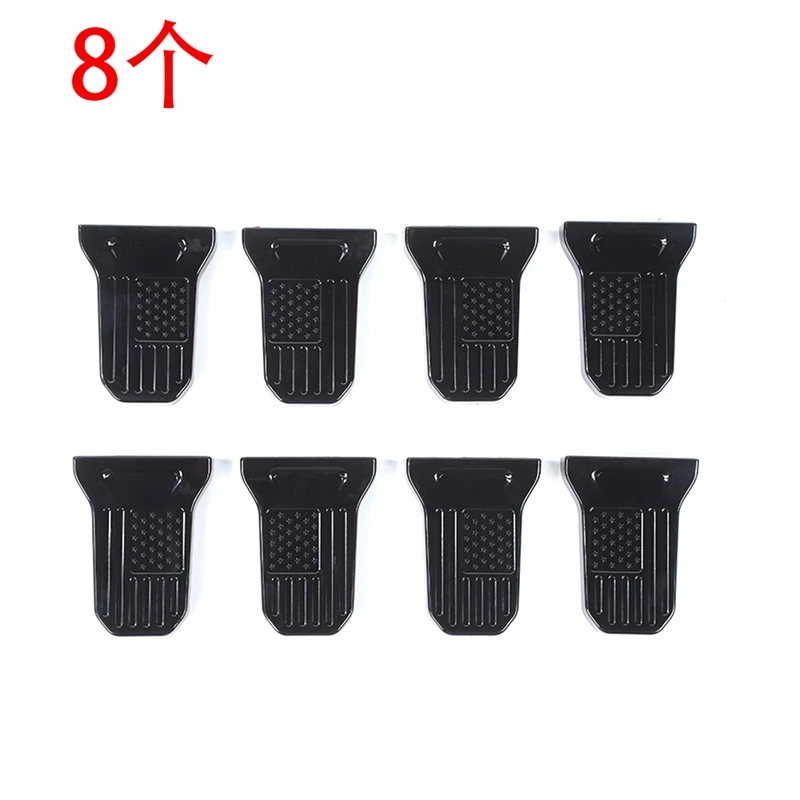 

Door Hinge Cover Trim Accessories For 2018-2022 Jeep Wrangler JL JLU Sports Sahara Freedom Gladiator JT (Black 8PCS)