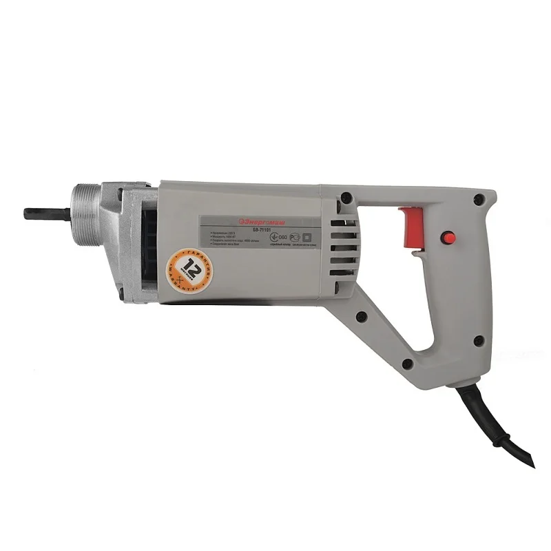 Портативный вибратор для бетона Энергомаш БВ-71101 (Мощность 1000 Вт 4000 вибраций в