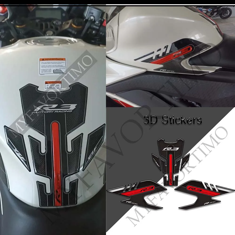 Наклейки на колени для Бака YAMAHA YZF R3 YZF-R3 YZFR3 2019 2020 2021