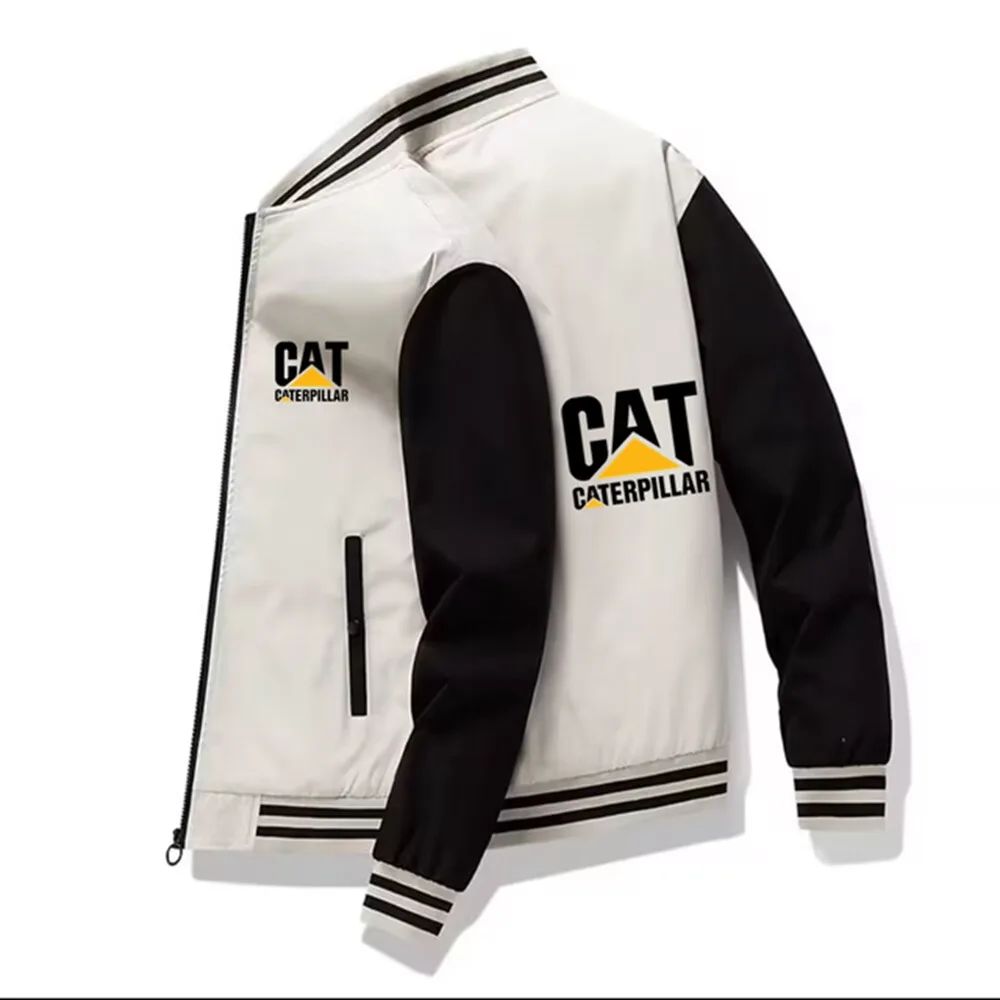 

CATERPILLAR Bomber Jacket Men Windproof Zipper Jacket Casual Work Jacket Fashion Sports Jacket YK22