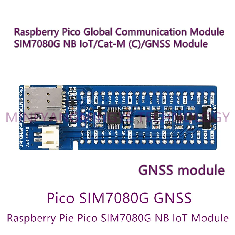 

1PCS/LOT Pico-SIM7080G-Cat-M-NB-IoT Raspberry Pico Global Communication Module SIM7080G NB IoT/Cat-M (C)/GNSS Module