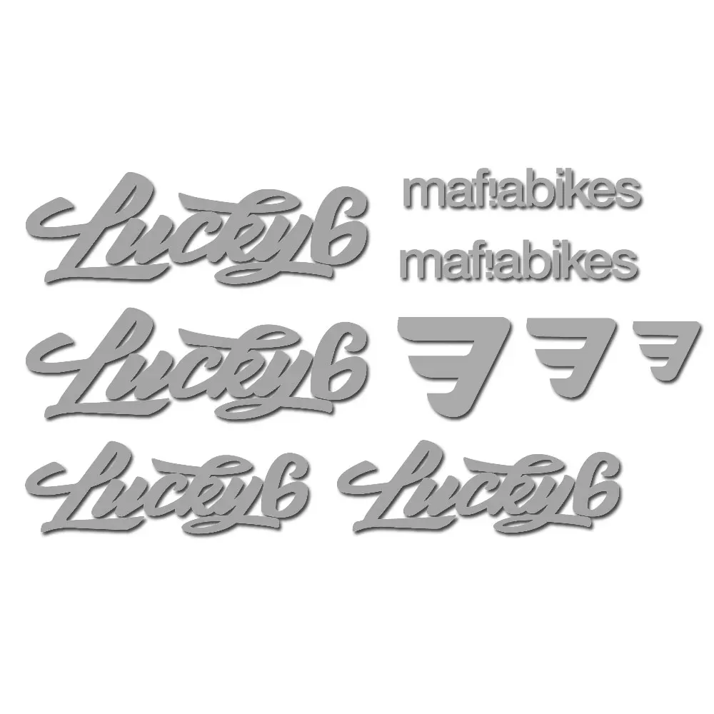 

Для велосипедных этикеток Mafia Lucky 6, наклейки/наклейки для езды на велосипеде