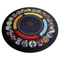 divination mat tarot card tablecloth metaphysical pendulum board unqiue witch gift for spiritual healing meditation 8 7in in